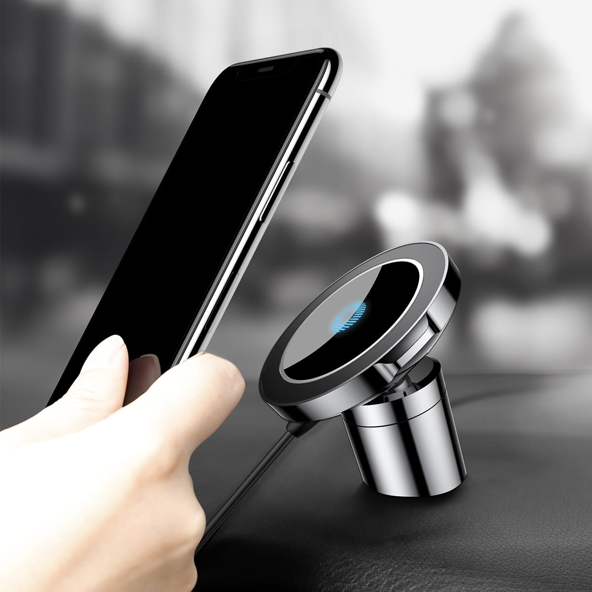 Baseus Big Ears Car Mount Wireless Charger