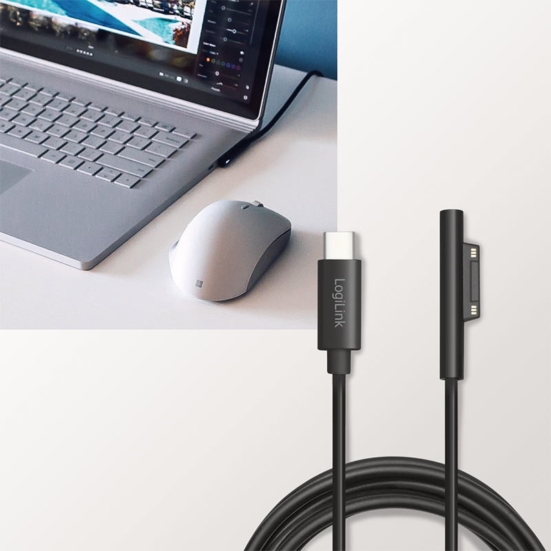 LogiLink USB-C to Microsoft Surface Charging Cable