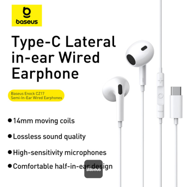 Baseus Encok CZ17 Type-C Wired Earphones - Image 7