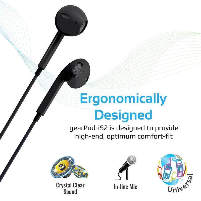 Promate GearPod-IS2 Oval-Curved High-Performance Stereo Earphones - Image 3